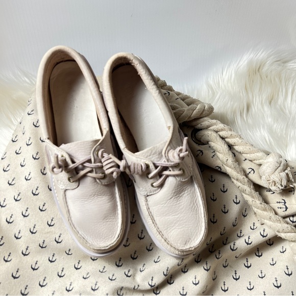 Lt Purple Leather Hand Sewn Slip On Boat Shoes Timberland Women’s Size 8 - Picture 7 of 11